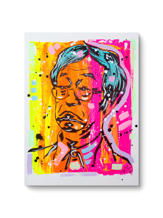 Nakamoto Myth — Orange & Electric Pink