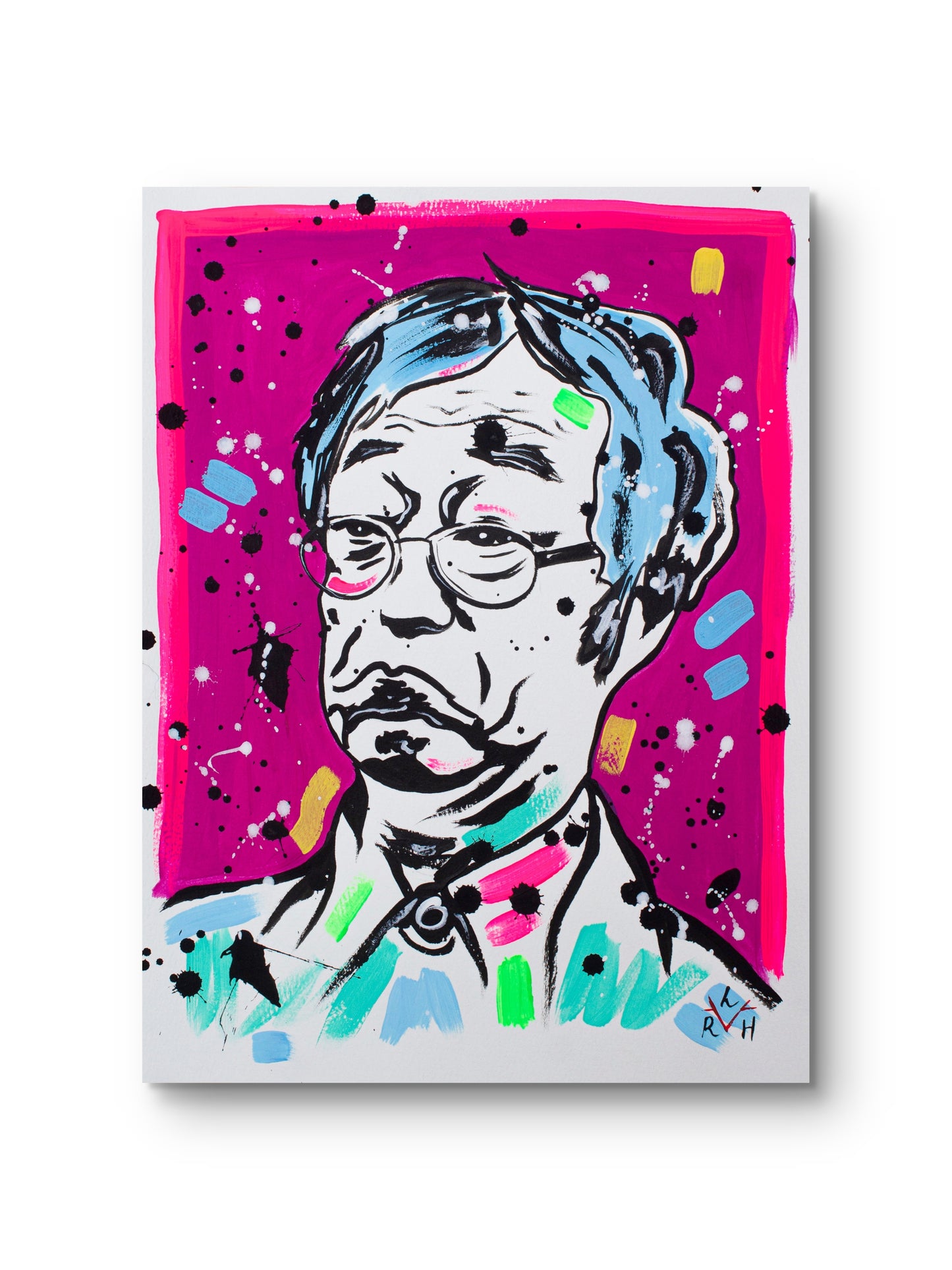 Nakamoto Myth — Fuchsia & Turquoise