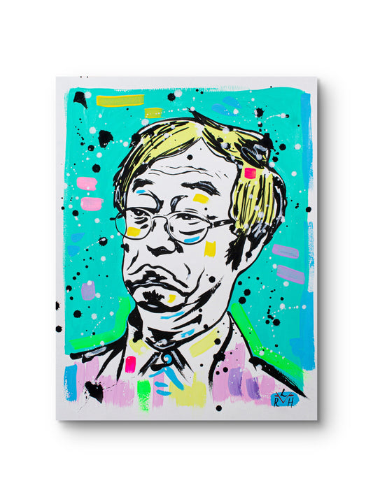 Nakamoto Myth — Turquoise & Light Yellow