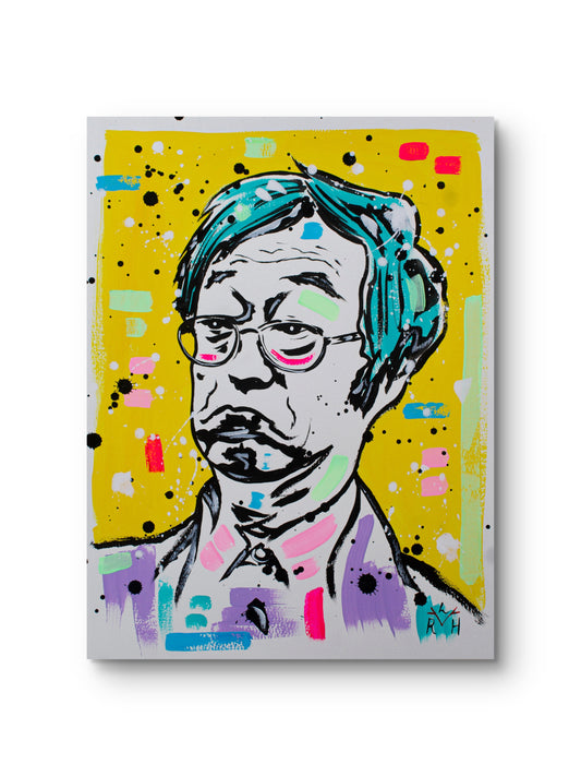 Nakamoto Myth — Yellow, Lilac & Turquoise
