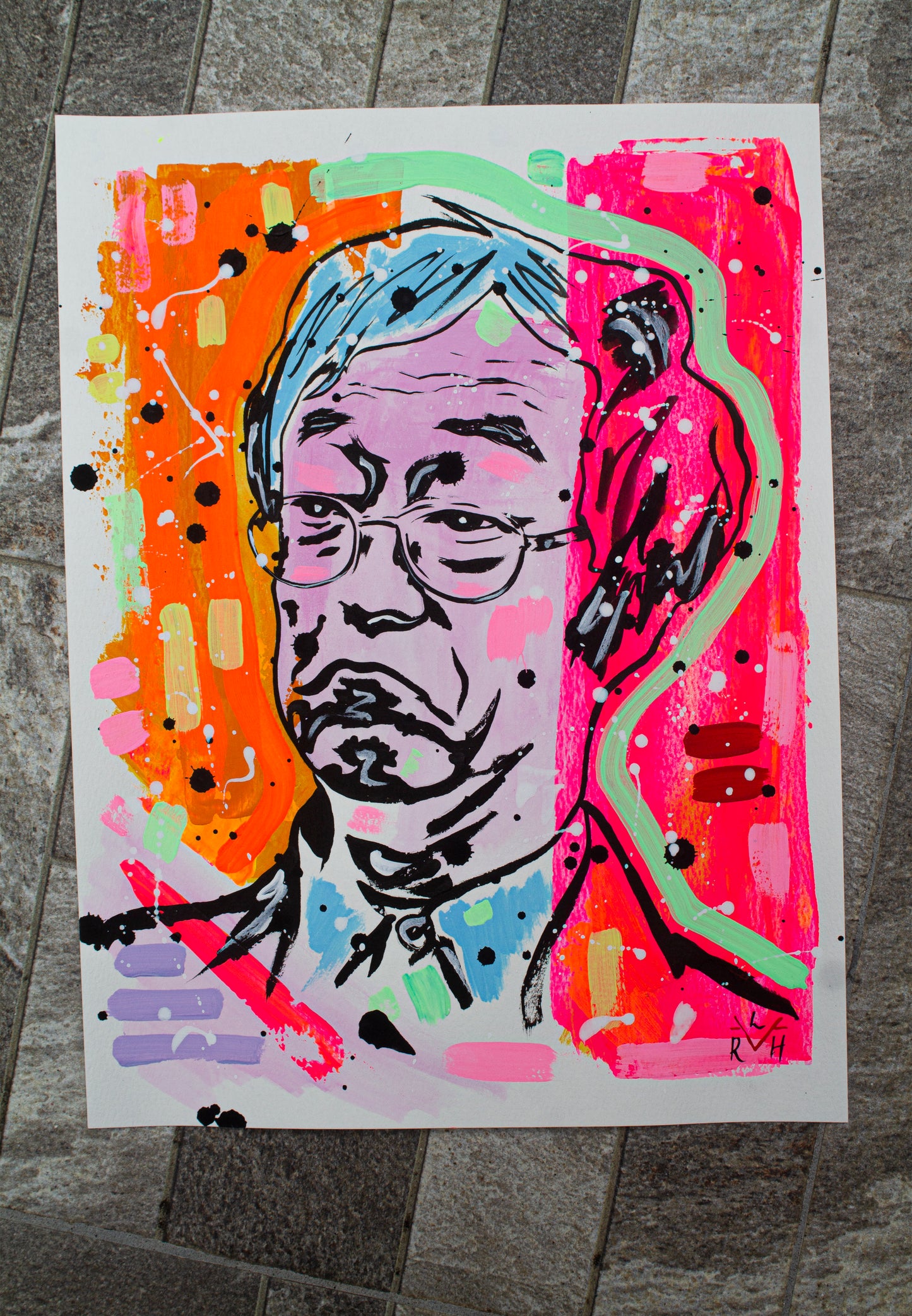 Nakamoto Myth — Orange, Lilac & Pink