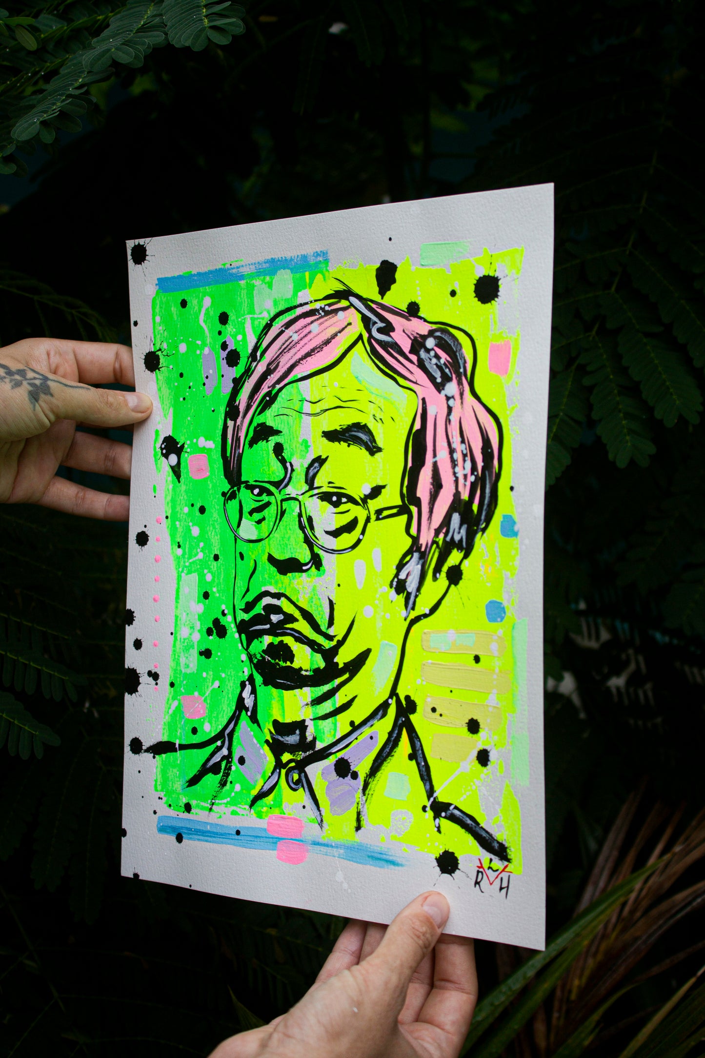 Nakamoto Myth — Neon Yellow & Electric Green