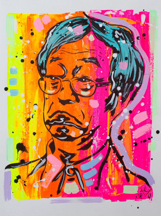 Nakamoto Myth — Orange & Electric Pink