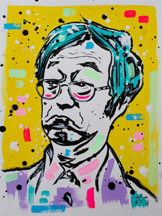 Nakamoto Myth — Yellow, Lilac & Turquoise