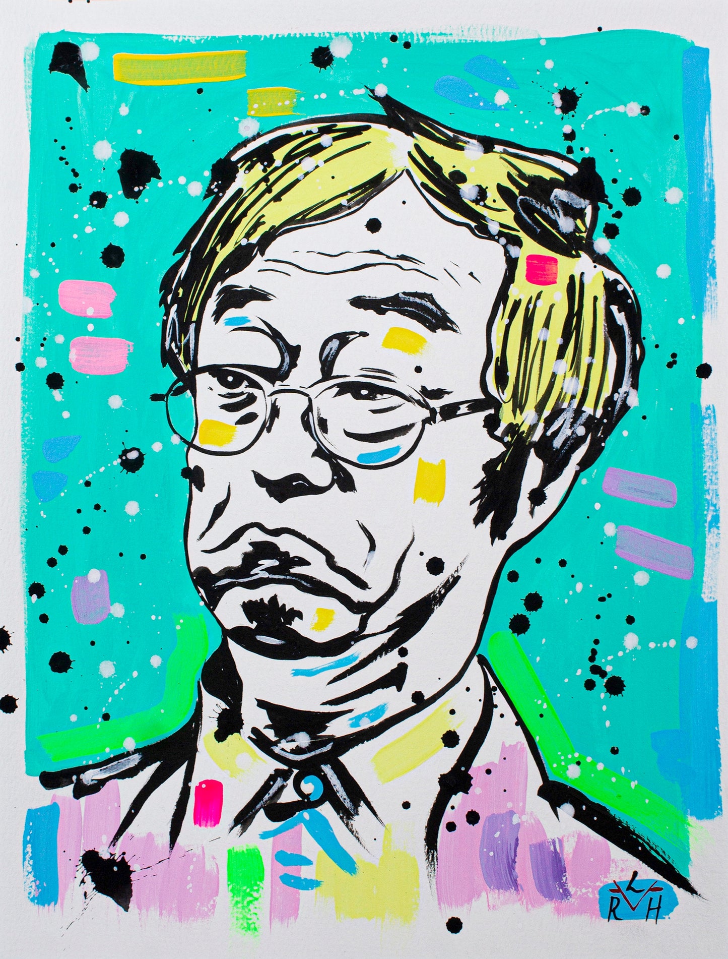 Nakamoto Myth — Turquoise & Light Yellow