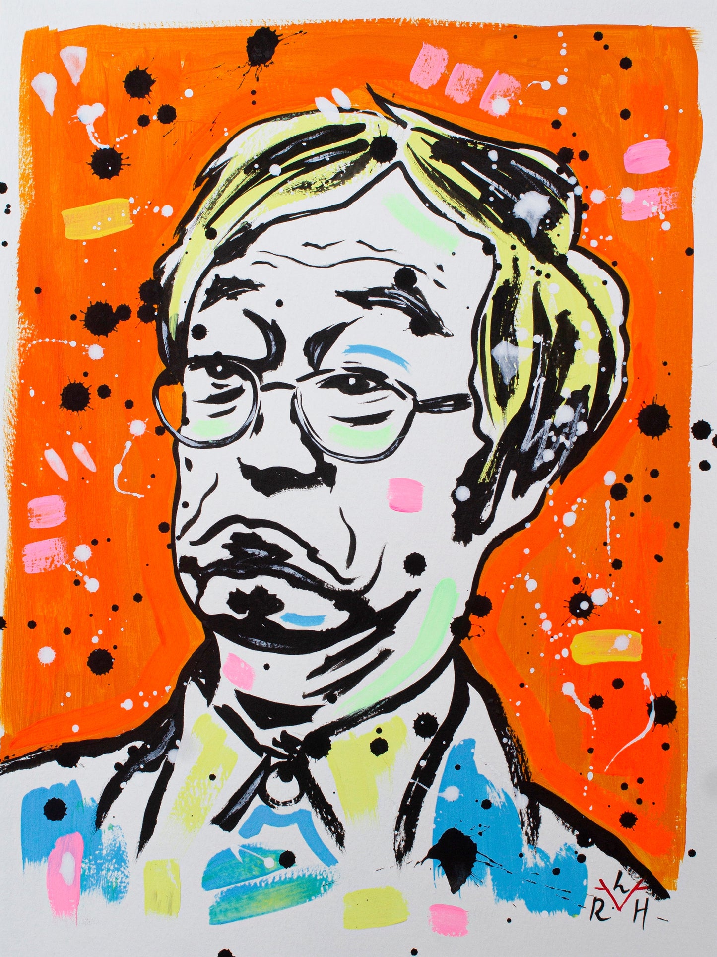 Nakamoto Myth — Orange & Sky Blue